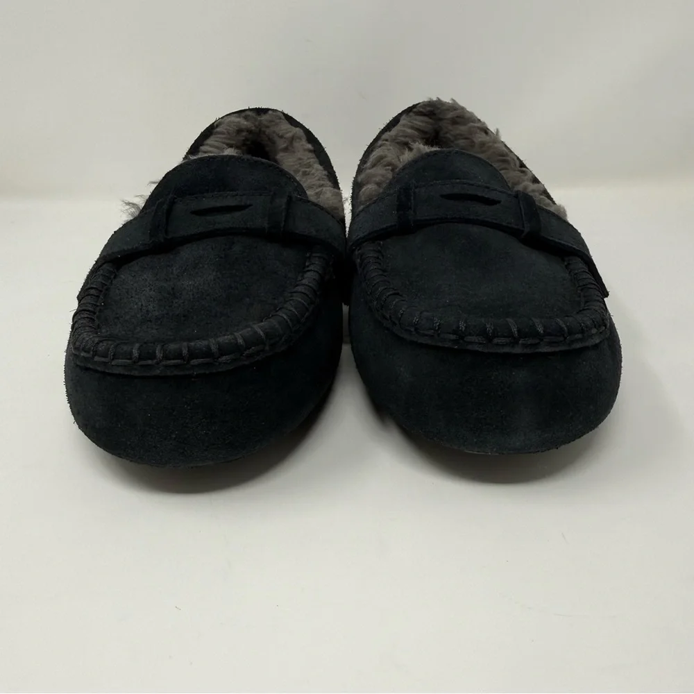New UGG Women's Willow Moc Toe Loafer Black Sz 11 - Picture 8 of 13